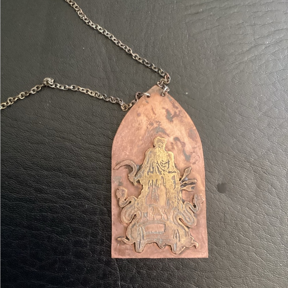 Wolf Tea Creations Brass Necklace